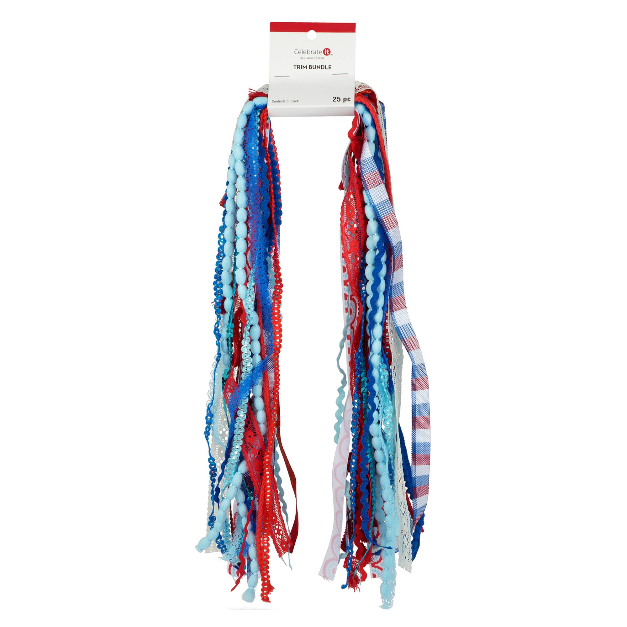 Red, White, & Blue Bunting Trim Bundle by Celebrate It™